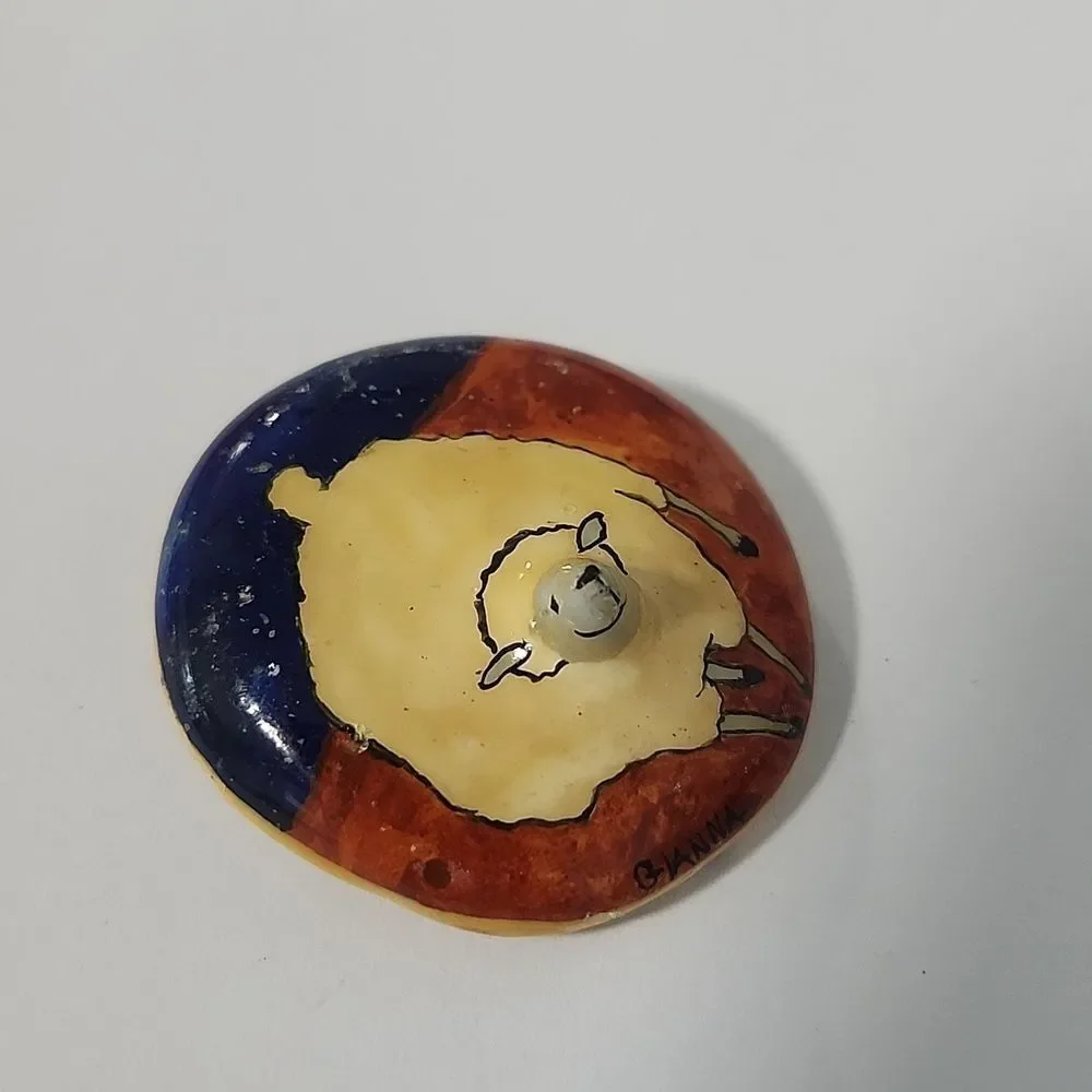 Handcrafted Sheep Brooch